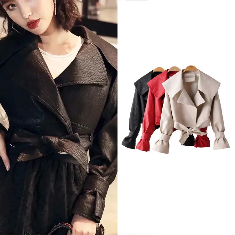 2021 feminino korean abrigos mujer Short coat women autumn winter high-waist lace-up jacket za người phụ nữ áo khoác
2021 feminino korean abrigos mujer Short coat women autumn winter high-waist lace-up jacket za người phụ nữ áo khoác
