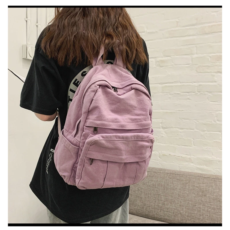2021 Korean Version High Capacity Travel Backpack Laptop Canvas Women Backpack Female Schoolbag For Teenages Girls
2021 Korean Version High Capacity Travel Backpack Laptop Canvas Women Backpack Female Schoolbag For Teenages Girls