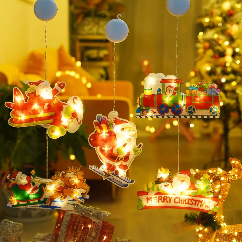 LED Suction Cup Window Hanging Lights Christmas Decoration Shop Atmosphere Scene Layout Holiday Decoration Lights
LED Suction Cup Window Hanging Lights Christmas Decoration Shop Atmosphere Scene Layout Holiday Decoration Lights