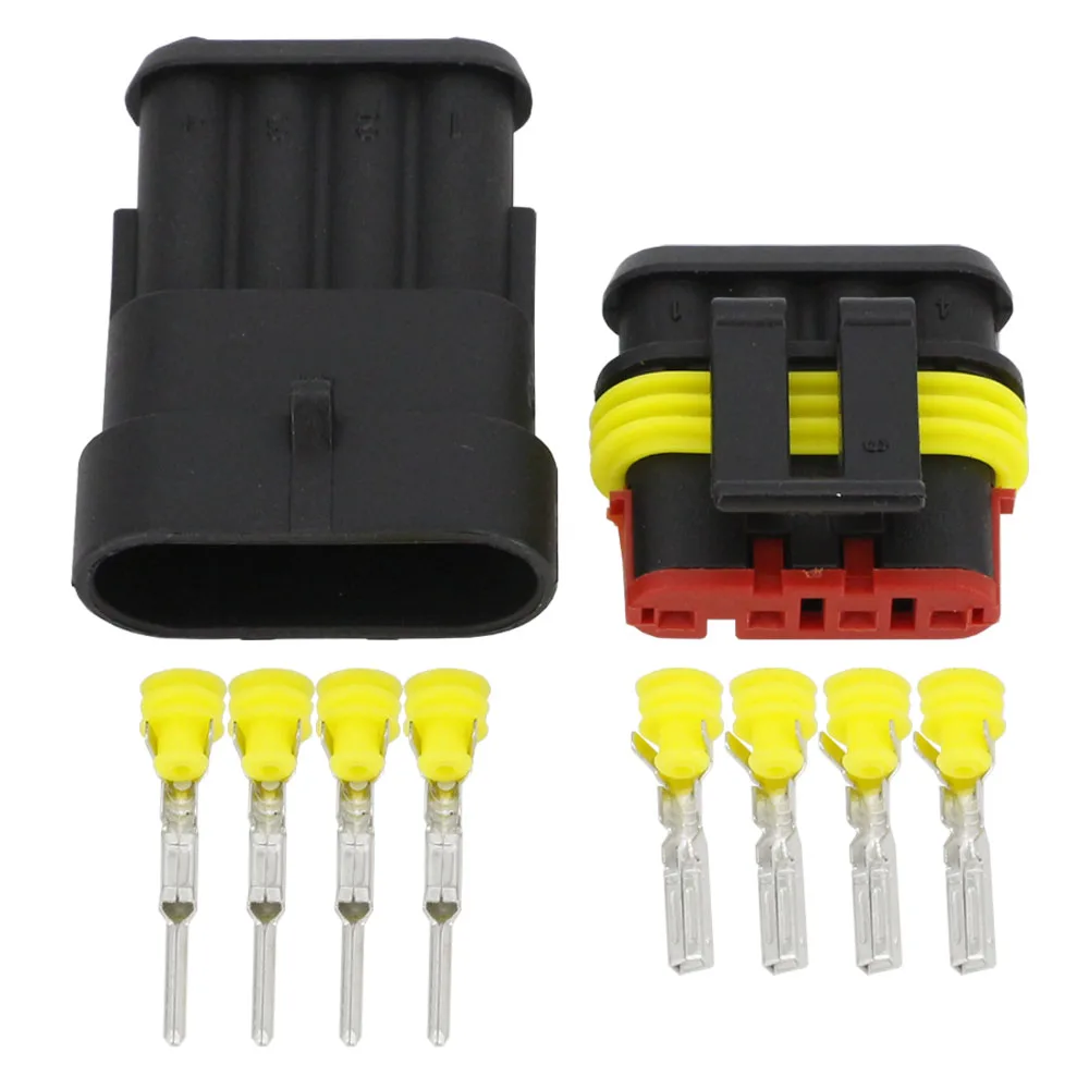 5 Sets 1.5 Connectors 4 Pin DJ7041-1.5-11/21 Waterproof Electrical Wire Plug Male and Female 20-16AWG Automobile Connector
5 Sets 1.5 Connectors 4 Pin DJ7041-1.5-11/21 Waterproof Electrical Wire Plug Male and Female 20-16AWG Automobile Connector