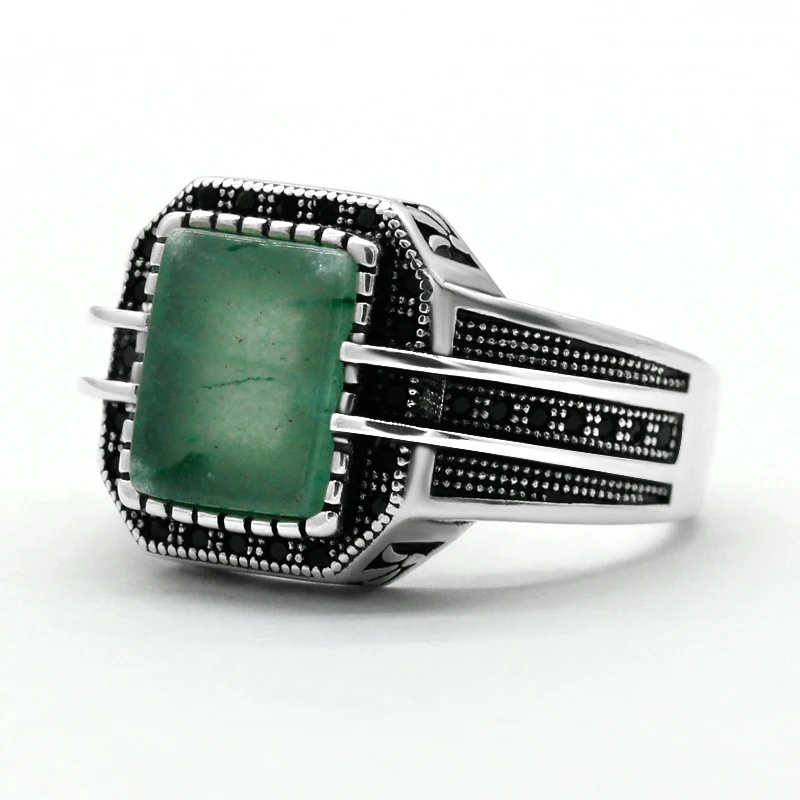 Turkish Handmade Signet Vintage Ring For Men Women Real 925 Silver Carved Ring Red Green Gemstone Wedding Trendy Ring Jewelry 
Turkish Handmade Signet Vintage Ring For Men Women Real 925 Silver Carved Ring Red Green Gemstone Wedding Trendy Ring Jewelry