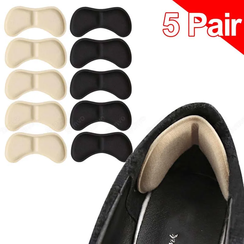 

5 Pairs Sponge Heel Pads Adhesive Patch for Pain Relief High Heels Shoes Sticker Foot Care Liner Grips Insole Cushion Insert Pad