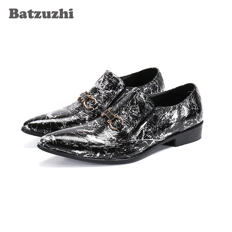 Batzuzhi Handmade Men's Shoes Pointed Toe Leather Dress Shoes Men Oxford Flats zapatos de hombre, Big Sizes EU38-46, US6-12
Batzuzhi Handmade Men's Shoes Pointed Toe Leather Dress Shoes Men Oxford Flats zapatos de hombre, Big Sizes EU38-46, US6-12