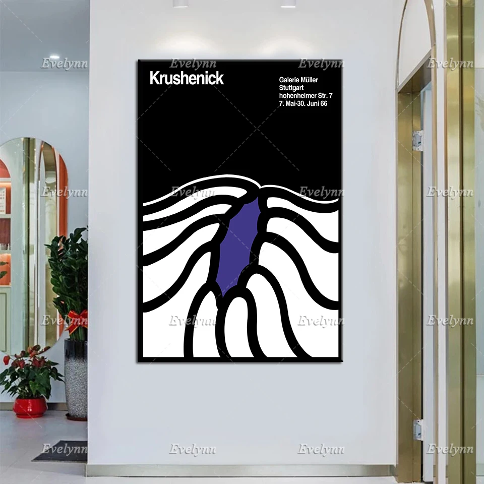 Exhibition Poster Krushenick 1966 Minimalism Abstract Modern Home Decor Prints Wall Art Canvas Modular Pictures Unique Gift
Exhibition Poster Krushenick 1966 Minimalism Abstract Modern Home Decor Prints Wall Art Canvas Modular Pictures Unique Gift