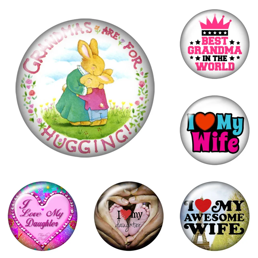 12pcs/lot i Love My Family Mom Dad 12mm/18mm/20mm/25mm Round Photo Glass Cabochon Demo Flat Back Making Findings Zb0420
12pcs/lot i Love My Family Mom Dad 12mm/18mm/20mm/25mm Round Photo Glass Cabochon Demo Flat Back Making Findings Zb0420