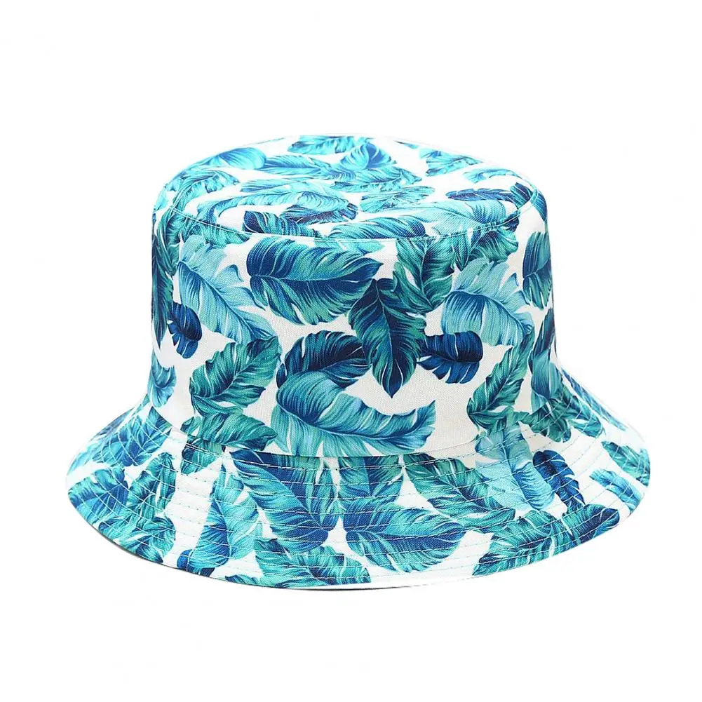 Plant Print Unisex Reversible Fisherman Cap Beach Summer Sunscreen Bucket Hat 
Plant Print Unisex Reversible Fisherman Cap Beach Summer Sunscreen Bucket Hat
