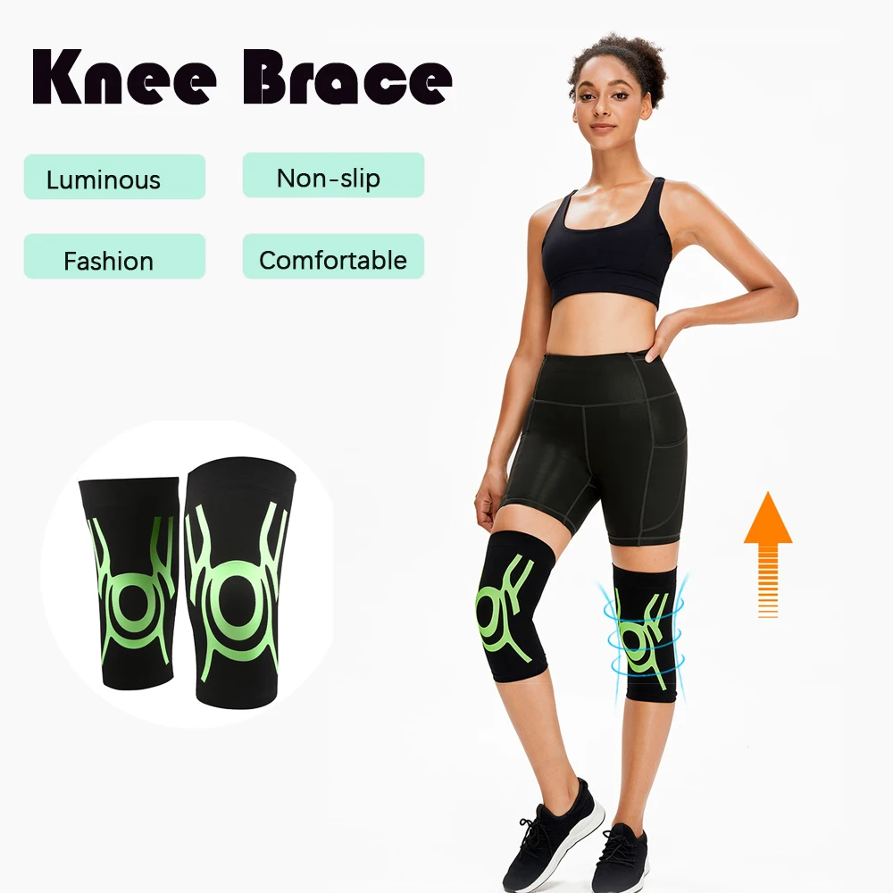 Luminous Elastic Sport KneePad Fitness Running Knee Brace Basketball Volleyball Support Patella Protect Safety Supplies 1pair
Luminous Elastic Sport KneePad Fitness Running Knee Brace Basketball Volleyball Support Patella Protect Safety Supplies 1pair