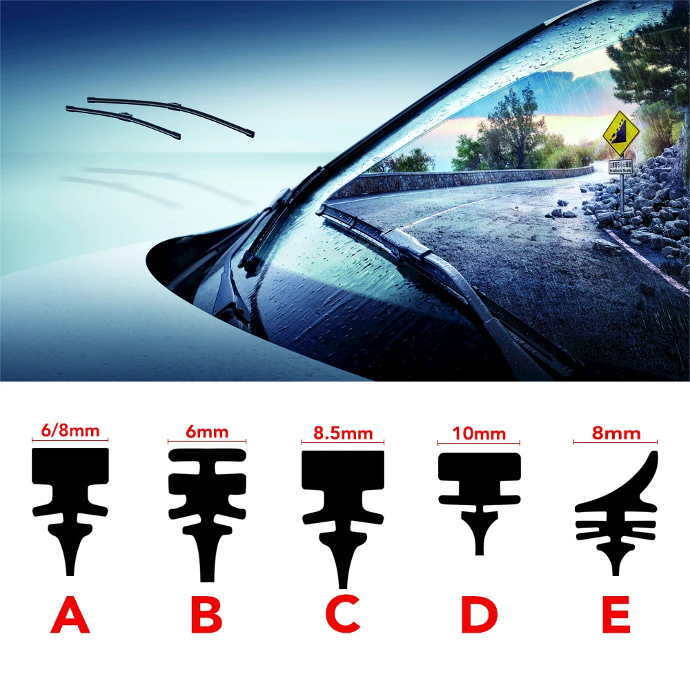 Windscreen wipers strip Refill For bmw r1200gs lc w204 peugeot 307 vw passat b5 honda civic 2017 polo fiat stilo toyota verso |