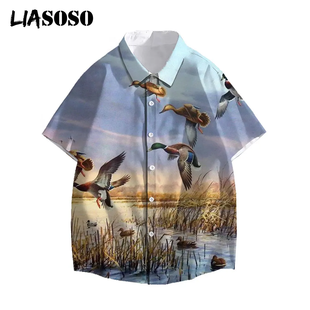 LIASOSO Summer Men Women Hunting Wild Duck Animal Casual Shirts Short-Sleeve Beach Shirts Holiday Streetwear Daisy 3D Print Top
LIASOSO Summer Men Women Hunting Wild Duck Animal Casual Shirts Short-Sleeve Beach Shirts Holiday Streetwear Daisy 3D Print Top