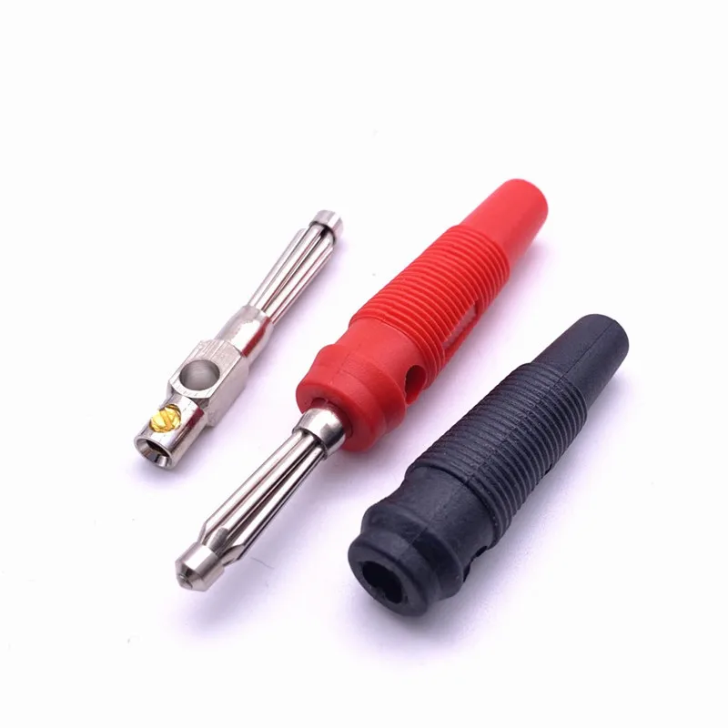 10pcs Red And Black 4mm Banana Plug 10A Suitable For Test Lead Applications Terminated By Welding Cable Connector Tools
10pcs Red And Black 4mm Banana Plug 10A Suitable For Test Lead Applications Terminated By Welding Cable Connector Tools