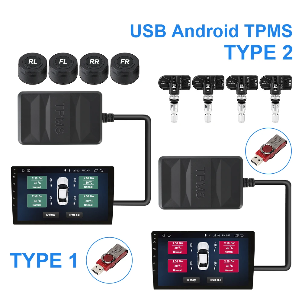 Spare Tyre Internal External Sensor Android TPMS for Car Radio DVD Player USB TPMS Tire Pressure Monitoring System
Spare Tyre Internal External Sensor Android TPMS for Car Radio DVD Player USB TPMS Tire Pressure Monitoring System