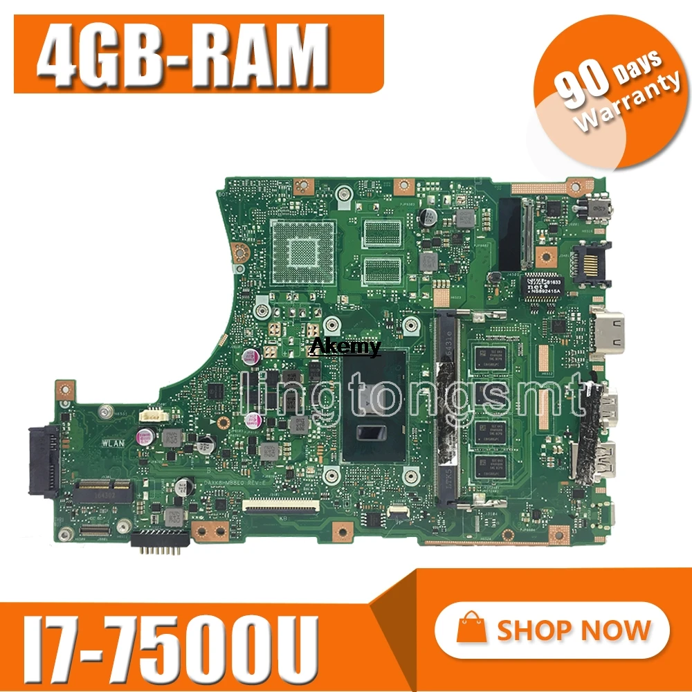 Akemy X456UAK материнская плата для ноутбука For Asus VivoBook X456UA X456UV X456UQk X456UAM X456UAK материнская плата 4GB-RAM I7-7500U DDR4
Akemy X456UAK материнская плата для ноутбука For Asus VivoBook X456UA X456UV X456UQk X456UAM X456UAK материнская плата 4GB-RAM I7-7500U DDR4