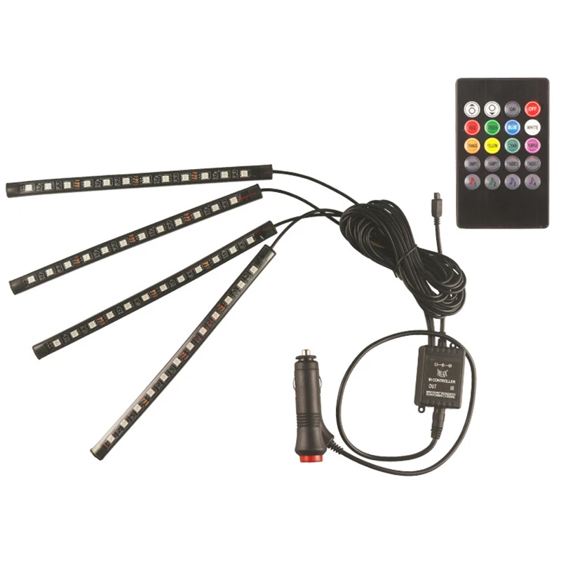 Music Control Led Car Foot Ambient Light With USB Cigarette Lighter Backlight App RGB Auto Interior Decorative Atmosphere Light
Music Control Led Car Foot Ambient Light With USB Cigarette Lighter Backlight App RGB Auto Interior Decorative Atmosphere Light