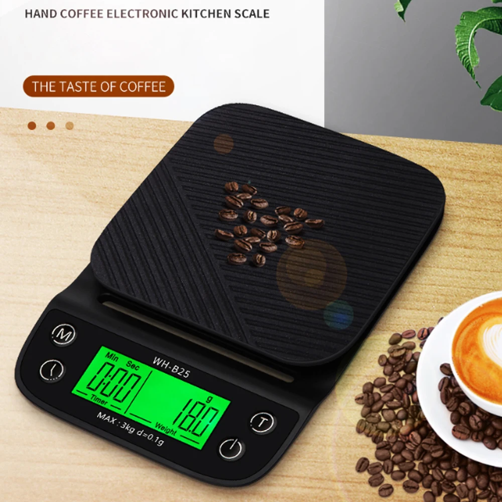 Фото 3 кг x 0 1 г кофе весы таймер капельная Высокая точность электронные цифровые