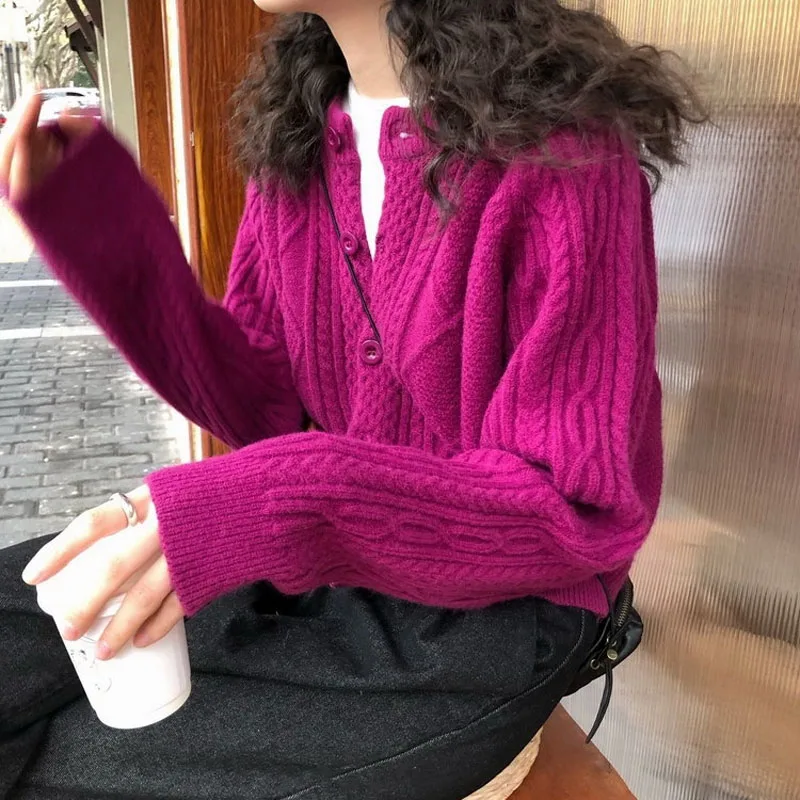 Sweater Cardigan Women's Wear Loose Fashion Coat Korean Version Knitted Spring Autumn Short Casual Popular Single News
Sweater Cardigan Women's Wear Loose Fashion Coat Korean Version Knitted Spring Autumn Short Casual Popular Single News