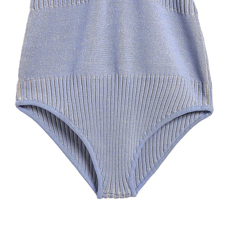 GALCAUR Casual Knitted Women Playsuit Lapel Collar Half Sleeve High Waist Slim Short Blue Jumpsuits Female Fashion Clothing Tide
GALCAUR Casual Knitted Women Playsuit Lapel Collar Half Sleeve High Waist Slim Short Blue Jumpsuits Female Fashion Clothing Tide