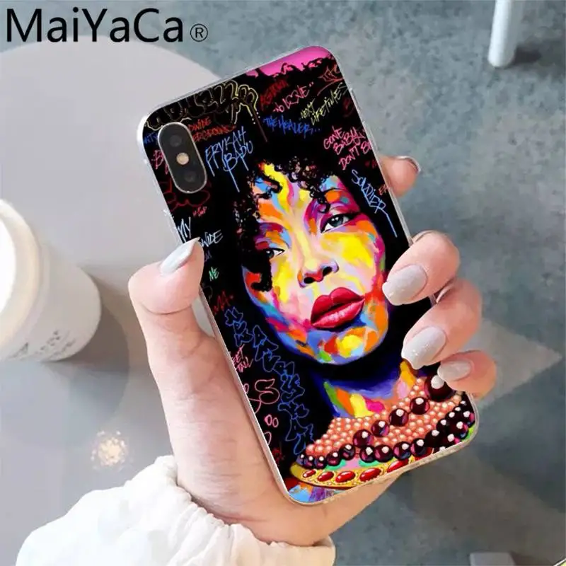 MaiYaCa Queen Afro Melanin Poppin black girl PhoneCase shell for iPhone 5S 8 7 6 6S Plus X XS MAX 5 SE XR 12 11 pro promax funda
MaiYaCa Queen Afro Melanin Poppin black girl PhoneCase shell for iPhone 5S 8 7 6 6S Plus X XS MAX 5 SE XR 12 11 pro promax funda
