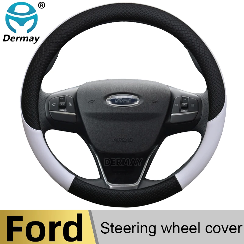 100% DERMAY Brand Leather Car Steering Wheel Cover Anti-slip for Ford Focus 2 3 MK1 MK2 MK3 Auto Interior Accessories
100% DERMAY Brand Leather Car Steering Wheel Cover Anti-slip for Ford Focus 2 3 MK1 MK2 MK3 Auto Interior Accessories