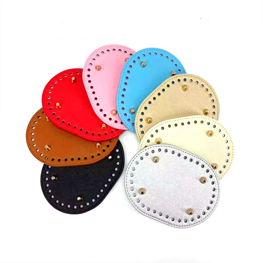 14.5x11cm Oval Round Bottom For Knitted Bag Leather Bag Accessories Handmade Bottom With Holes Diy Crochet Bag Bottom Pu Base
14.5x11cm Oval Round Bottom For Knitted Bag Leather Bag Accessories Handmade Bottom With Holes Diy Crochet Bag Bottom Pu Base
