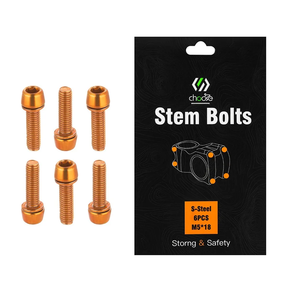 6Pcs M5x18 MTB Alloy Bolts Handlebar Stem Shifter Screws Fasteners Stainless Steel Stem Riser Screw Cycling Repair Accessories
6Pcs M5x18 MTB Alloy Bolts Handlebar Stem Shifter Screws Fasteners Stainless Steel Stem Riser Screw Cycling Repair Accessories