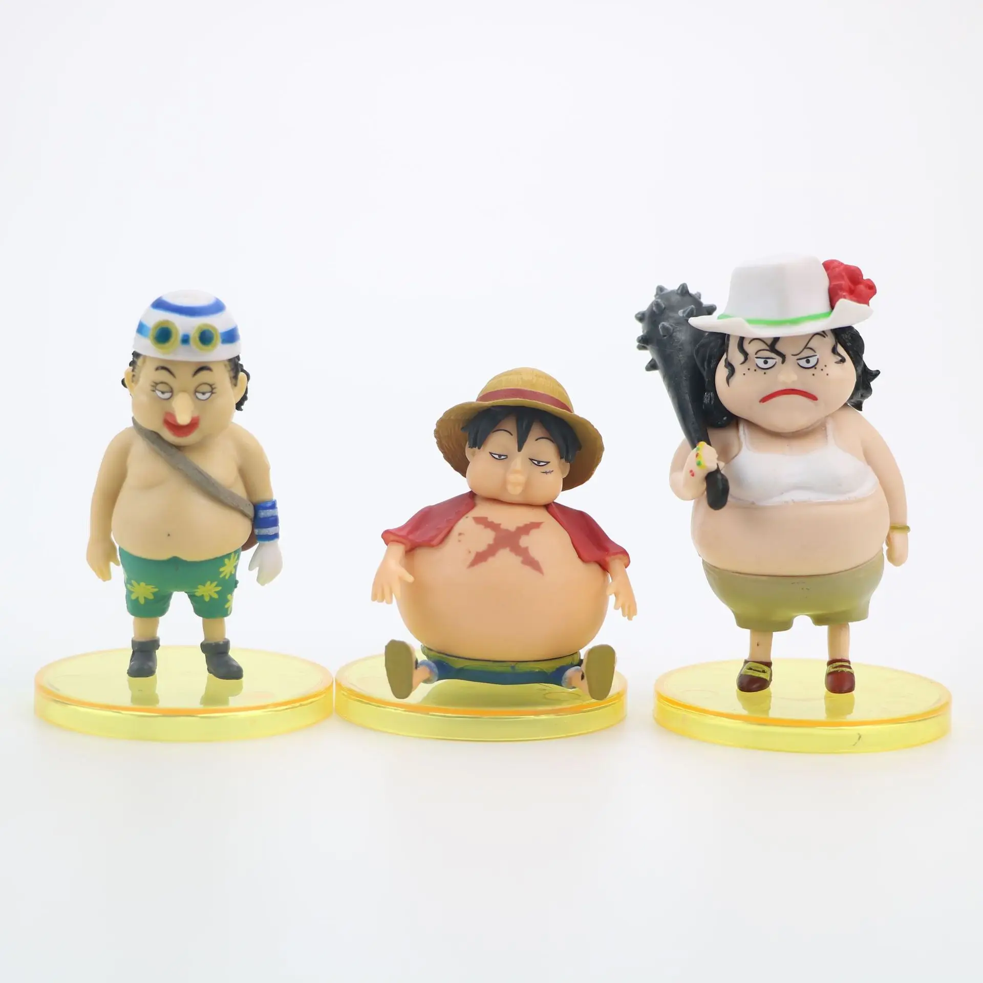 6 шт./компл. Аниме One Piece Foodie Luffy Usopp соломенная шляпа группа толстых тонких