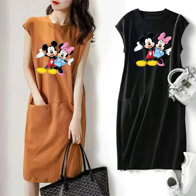 Disney Mickey and Minnie Mouse Sleeveless Women Dress Summer Elastic Fitness Fashion Bodycon Midi Dresses Streetwear Outfits
Disney Mickey and Minnie Mouse Sleeveless Women Dress Summer Elastic Fitness Fashion Bodycon Midi Dresses Streetwear Outfits