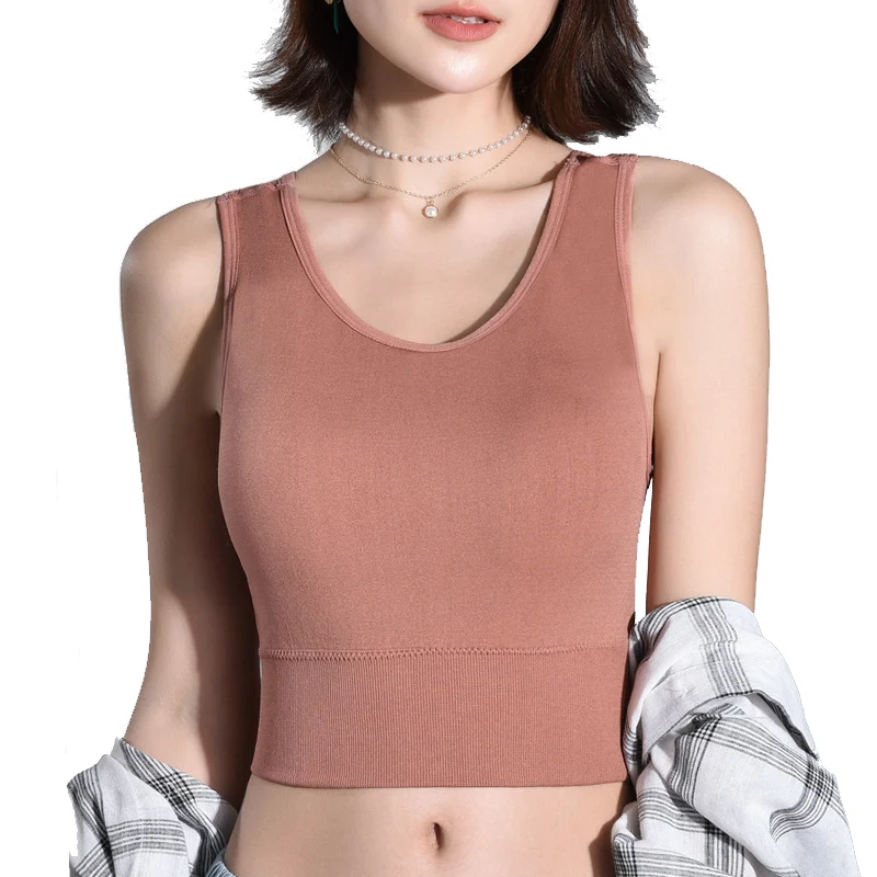 Women Crop Tops Casual Stretch Vest Tops Female Fashion Vest Halter Short Top Black White Solid Color Sleeveless Camisoles
Women Crop Tops Casual Stretch Vest Tops Female Fashion Vest Halter Short Top Black White Solid Color Sleeveless Camisoles