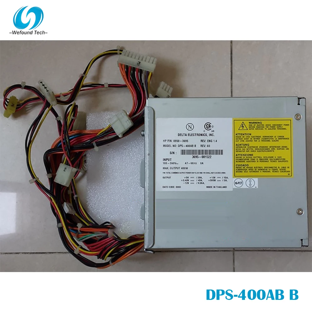 100% проверенный источник питания для B2000 0950-3695 DPS-400AB B 400 Вт работает хорошо
100% проверенный источник питания для B2000 0950-3695 DPS-400AB B 400 Вт работает хорошо