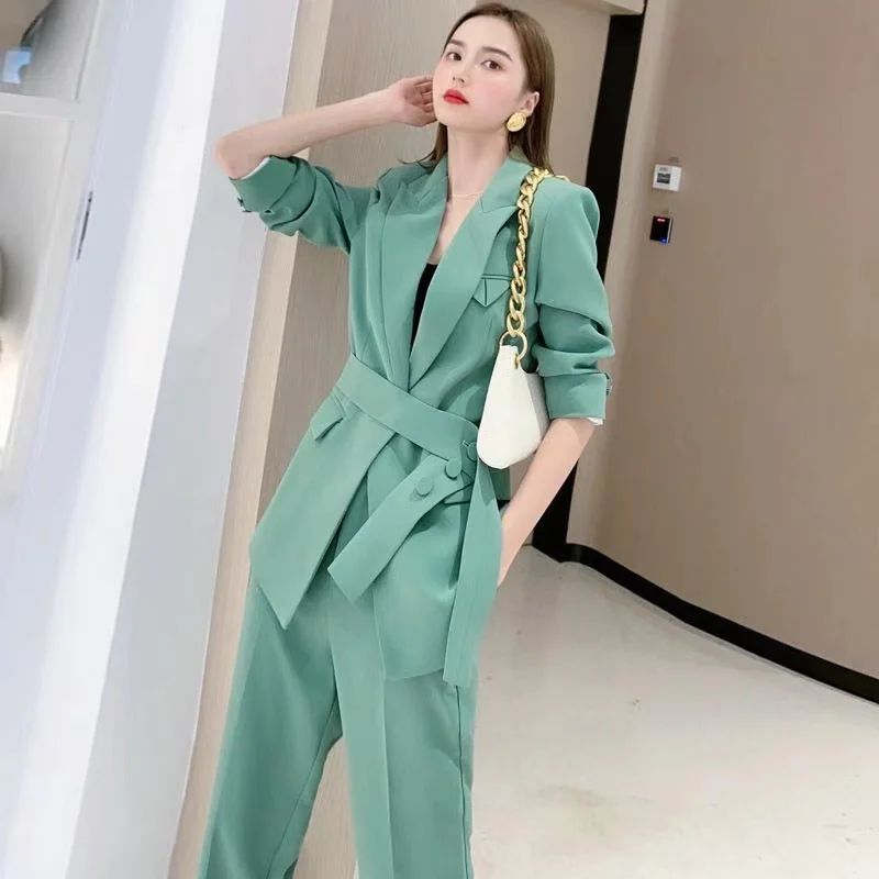 New Spring Women Suits Professional Slim Small Suit Pants Suit Temperament Suit Jacket 2 Pieces Set Female Wear To Business
New Spring Women Suits Professional Slim Small Suit Pants Suit Temperament Suit Jacket 2 Pieces Set Female Wear To Business