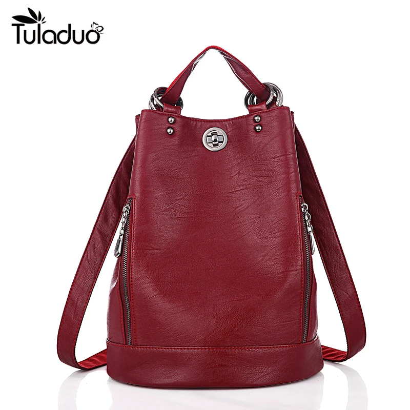 Fashion Pu Leather Female Backpack Female Black Backpack Small Zipper Bag Student Girl's Backpack Solid Color Soft Leather
Fashion Pu Leather Female Backpack Female Black Backpack Small Zipper Bag Student Girl's Backpack Solid Color Soft Leather