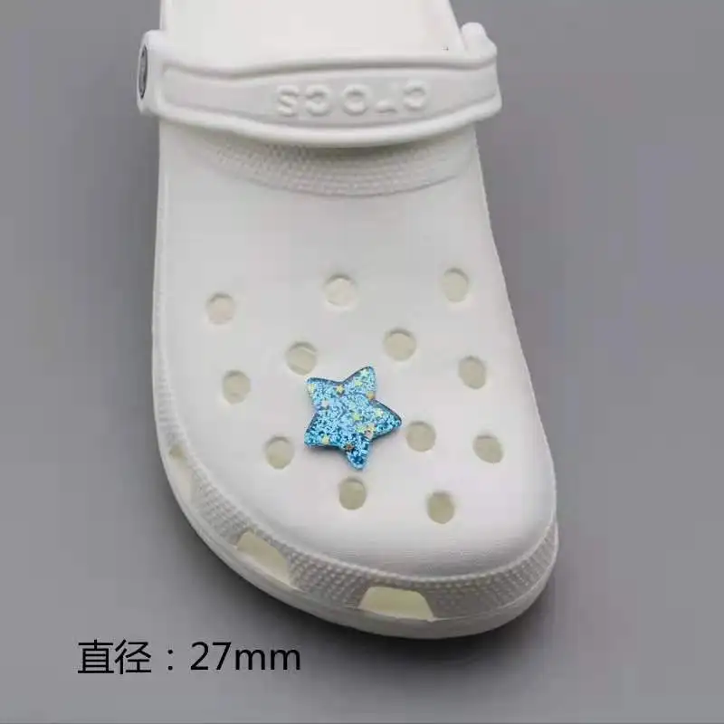 Lovely Color Resin Love Five-pointed Star Ornament Croc Charms Designer Cute Shiny Bundle Detachable Shoe Flower Croc Charms
Lovely Color Resin Love Five-pointed Star Ornament Croc Charms Designer Cute Shiny Bundle Detachable Shoe Flower Croc Charms