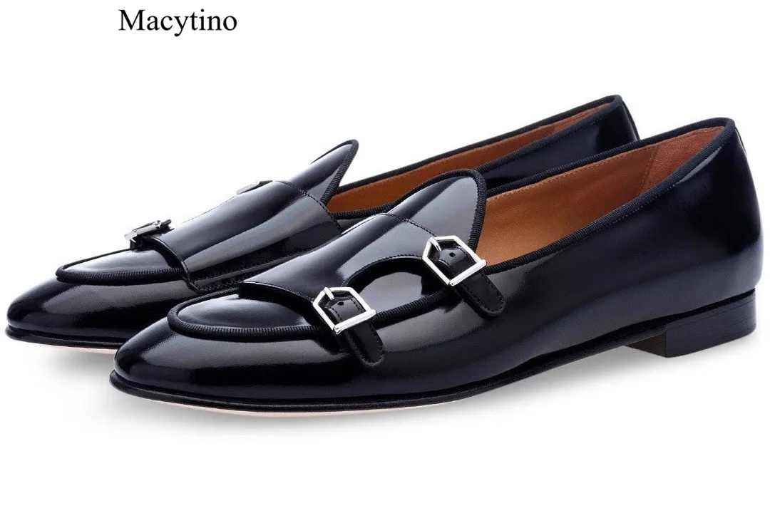 Metal buckle decorative men's shoes thick heel shoes square toe thick heel low heel shoes fashion formal shoes
Metal buckle decorative men's shoes thick heel shoes square toe thick heel low heel shoes fashion formal shoes