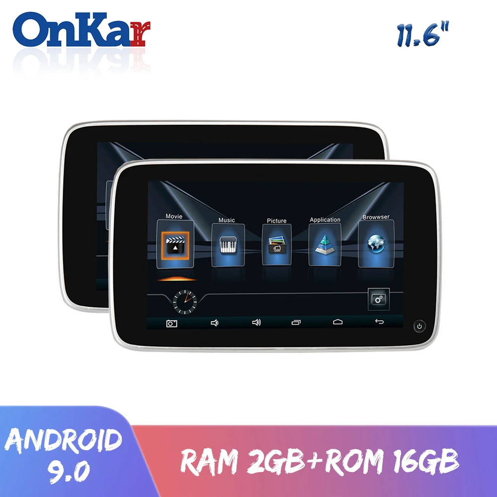ONKAR 4K Rear Seat Entertainment Android 9.0 11.6 Inch Car Headrest Monitor Support USB/SD Card/Video/Bluetooth/Netfliex
ONKAR 4K Rear Seat Entertainment Android 9.0 11.6 Inch Car Headrest Monitor Support USB/SD Card/Video/Bluetooth/Netfliex