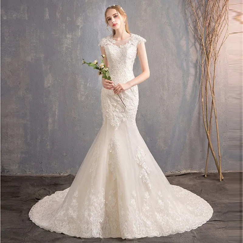 Mermaid Wedding Dress 2021 New Luxury Robe De Mariee Grande Taille Lace Embroidery Vestido De Novias Can Custom Dress F
Mermaid Wedding Dress 2021 New Luxury Robe De Mariee Grande Taille Lace Embroidery Vestido De Novias Can Custom Dress F