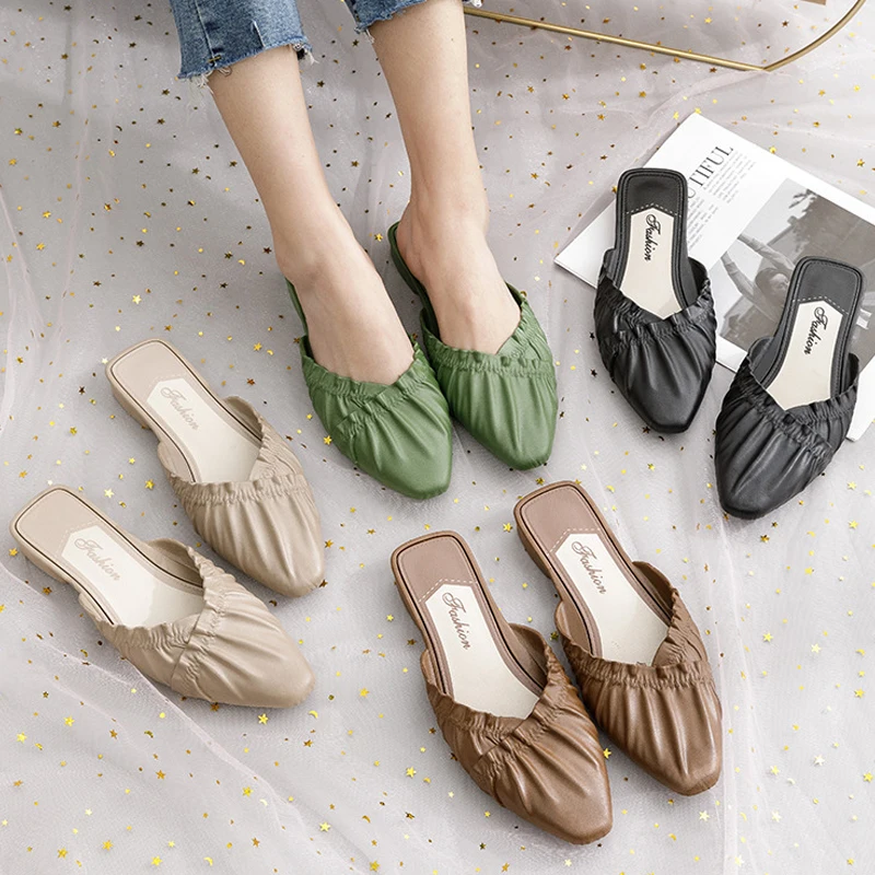 2021 New Baotou Half Slippers Women Summer Casual Women Shoes Fashion Sandals Sandals
2021 New Baotou Half Slippers Women Summer Casual Women Shoes Fashion Sandals Sandals