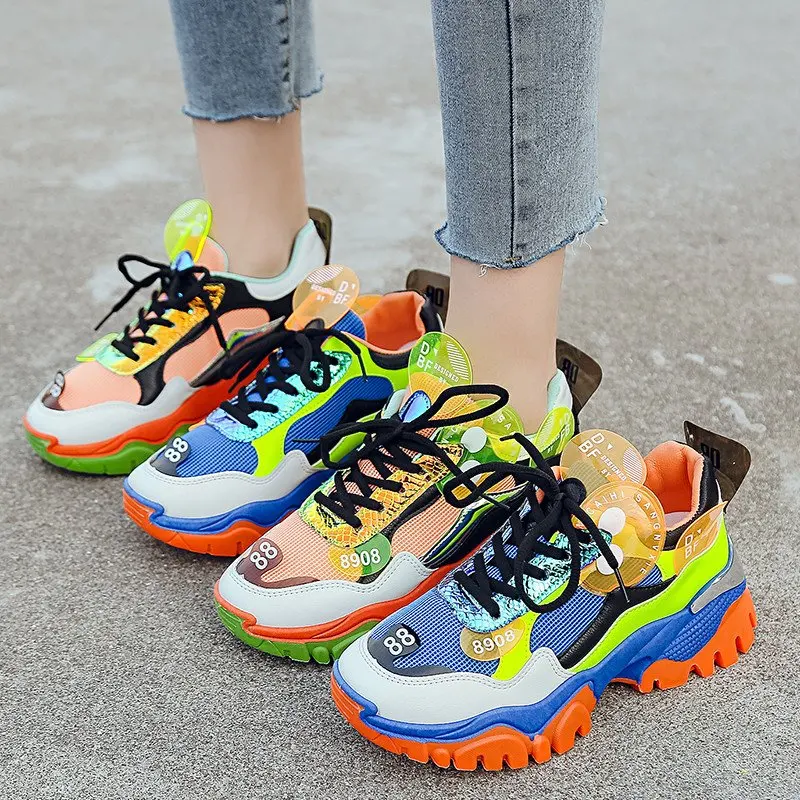 Women's Vulcanized Shoes Fashion Sneakers Women Casual Shoes Woman Sneakers Platform Thick Sneakers Woman Runing Shoes
Women's Vulcanized Shoes Fashion Sneakers Women Casual Shoes Woman Sneakers Platform Thick Sneakers Woman Runing Shoes