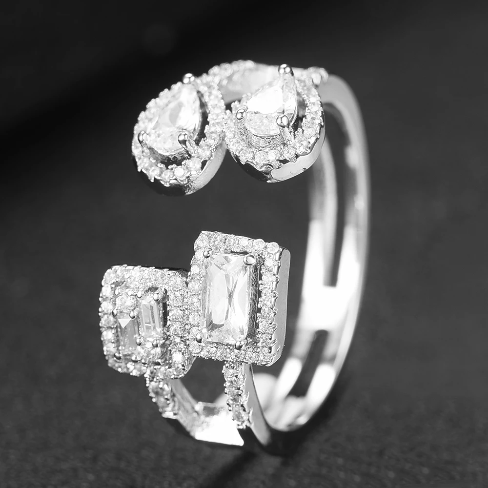 LARRAURI New Fashion Romantic Design Open Bangle Ring Jewelry Set for Women Bridal Engagement Wedding Anniversary Accessories
LARRAURI New Fashion Romantic Design Open Bangle Ring Jewelry Set for Women Bridal Engagement Wedding Anniversary Accessories