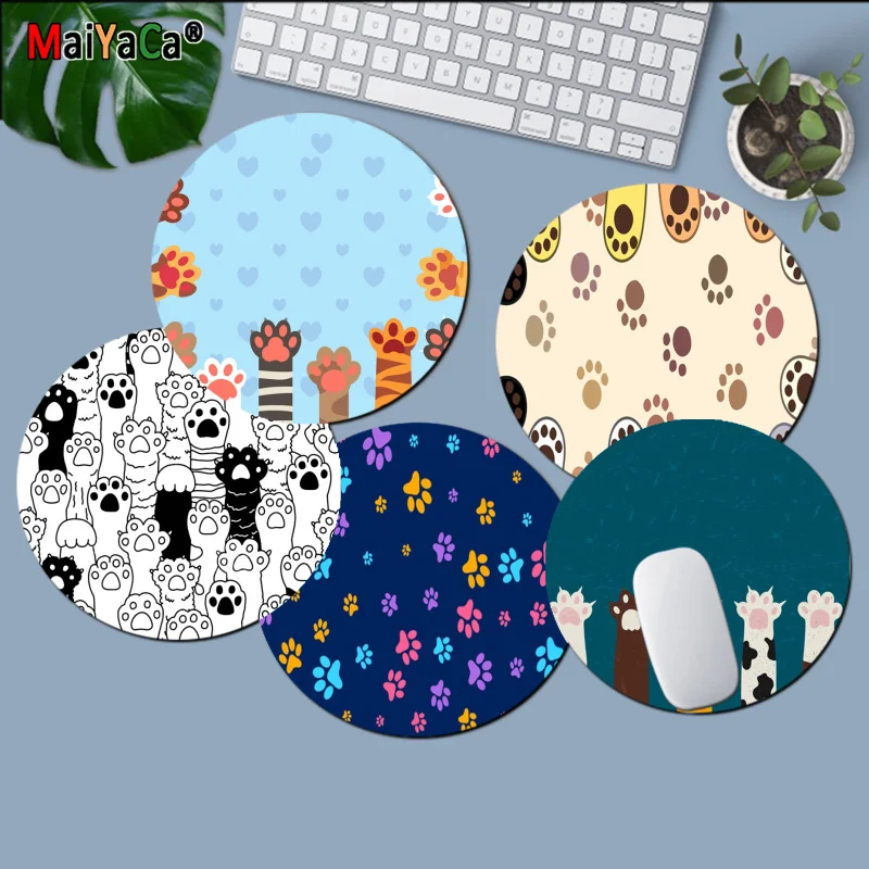 Maiyaca New Design Cats paw Customized laptop Gaming round mouse pad gaming Mousepad Rug For PC Laptop Notebook
Maiyaca New Design Cats paw Customized laptop Gaming round mouse pad gaming Mousepad Rug For PC Laptop Notebook