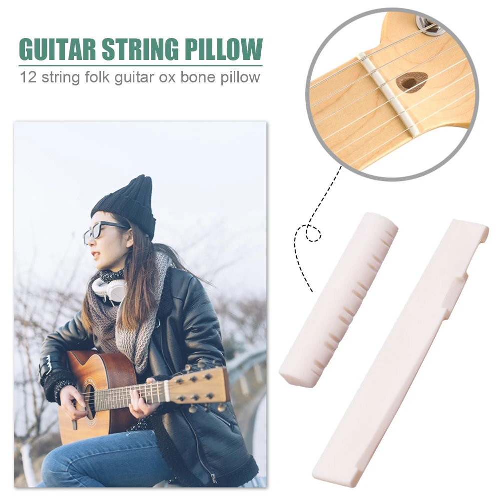 12 Strings Acoustic Guitar Cattle Bone Bridge Saddle Nut Musical Instrument Part Classical Electric Acoustic Guitar Nut Set
12 Strings Acoustic Guitar Cattle Bone Bridge Saddle Nut Musical Instrument Part Classical Electric Acoustic Guitar Nut Set