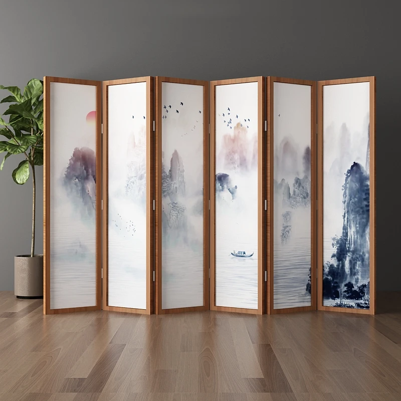 Screen partition living room folding mobile simple modern solid wood decoration office folding screen classic
Screen partition living room folding mobile simple modern solid wood decoration office folding screen classic