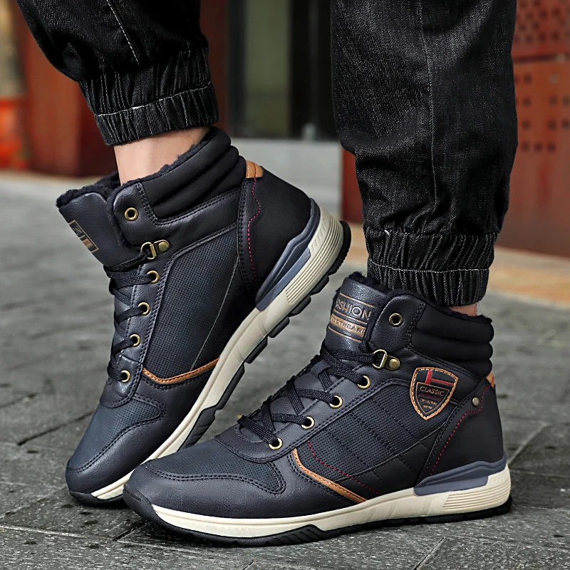 Winter Men Boots Plush Warm Men Snow Boots Lace-Up Comfortable Men Casual Shoes Outdoor Non-slip Men Ankle Boots Mans Footwear
Winter Men Boots Plush Warm Men Snow Boots Lace-Up Comfortable Men Casual Shoes Outdoor Non-slip Men Ankle Boots Mans Footwear