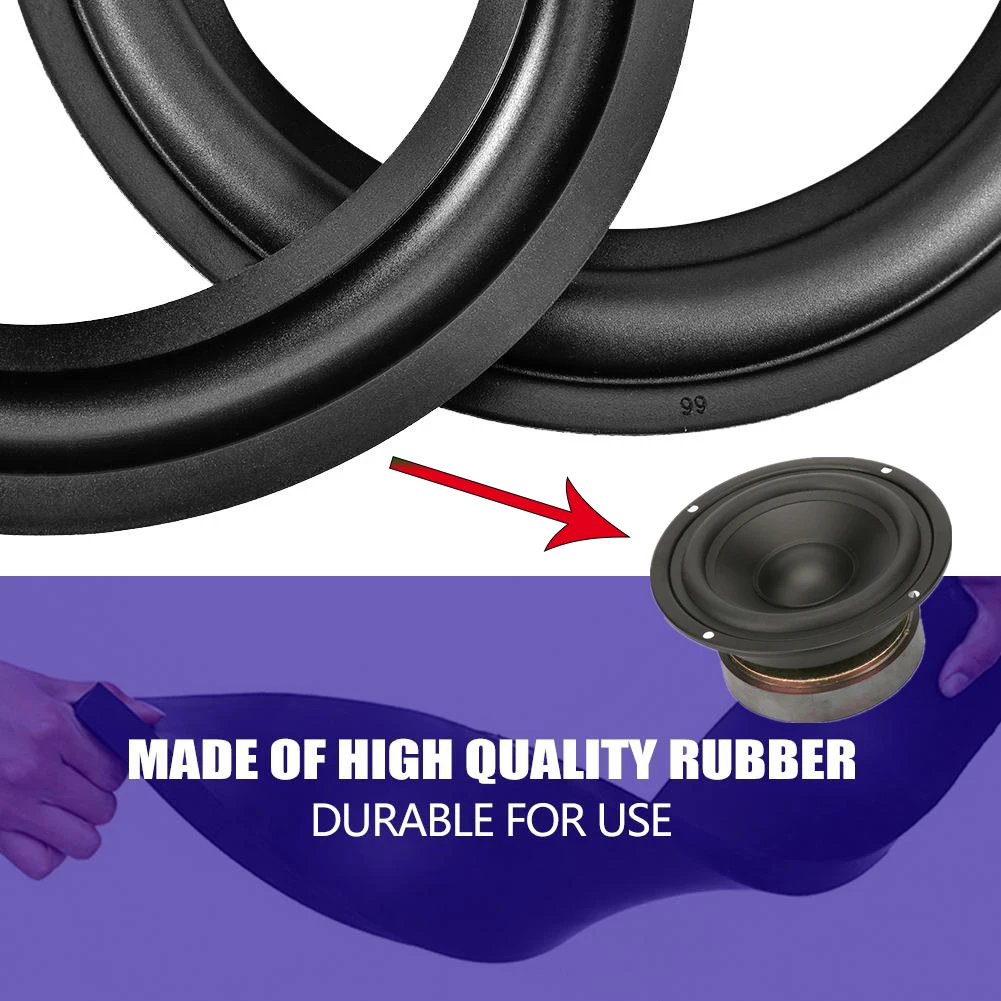 2 Pcs Black 6 inch Perforated Rubber Speaker Foam Edge Surround Rings Replacement Parts For Speaker Repair or DIY
2 Pcs Black 6 inch Perforated Rubber Speaker Foam Edge Surround Rings Replacement Parts For Speaker Repair or DIY