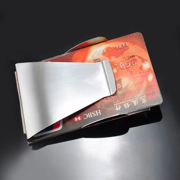 Stainless Steel Slim Type Double Sided Money Clip Food Bag Credit Card Holder 9x5.8cm
Stainless Steel Slim Type Double Sided Money Clip Food Bag Credit Card Holder 9x5.8cm