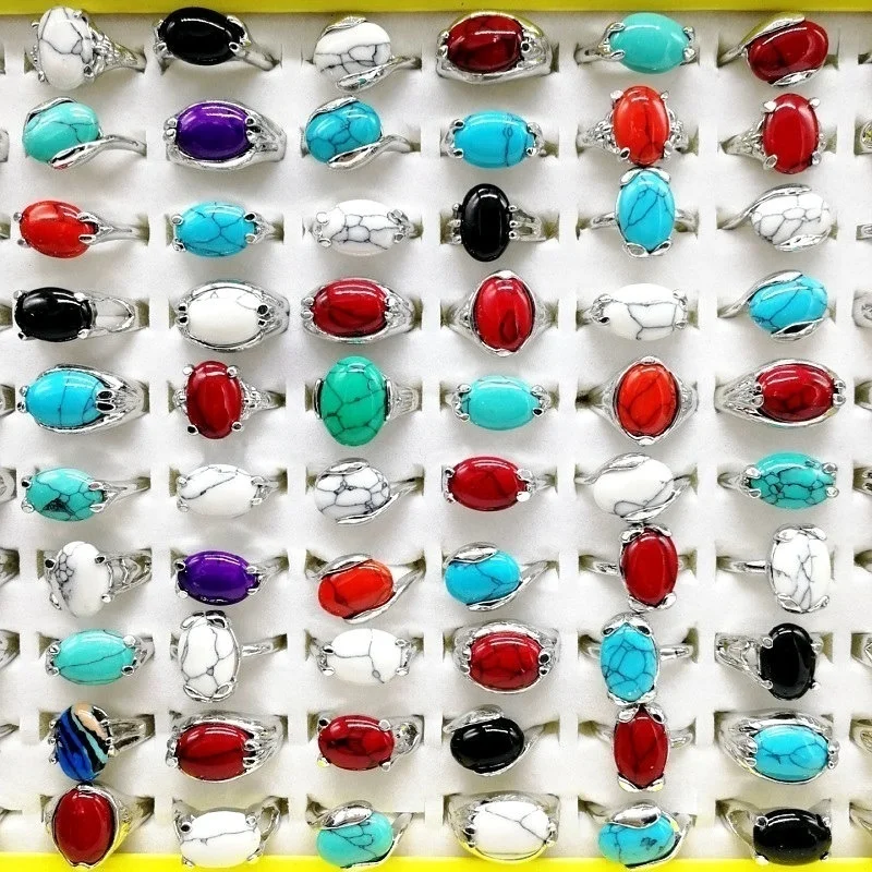 10/20/30 Pcs Pine Stone Rings For Women Men Natural Gem Ring Colorful Party Gift Fashion Jewelry Accessories Wholesale Anillo
10/20/30 Pcs Pine Stone Rings For Women Men Natural Gem Ring Colorful Party Gift Fashion Jewelry Accessories Wholesale Anillo