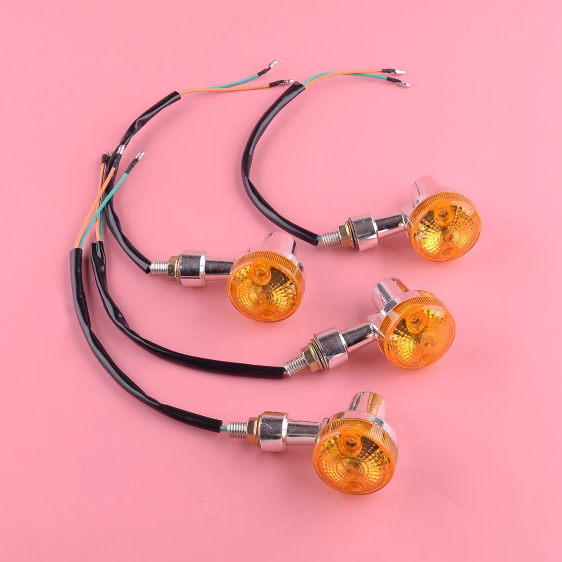 Universal 4 pcs Motorcycle Motorbike Amber Bulb Turn Signal Light Indicator Lamp Led Refit 25cm
Universal 4 pcs Motorcycle Motorbike Amber Bulb Turn Signal Light Indicator Lamp Led Refit 25cm