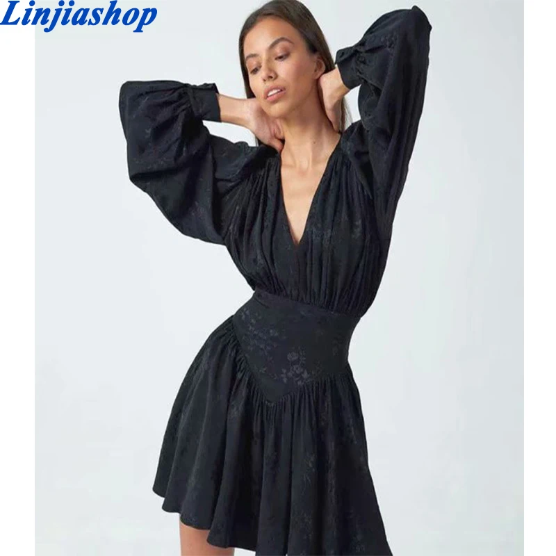 Модное Черное Шифоновое элегантное свободное мини-платье с принтом, женские плиссированные облегающие вечерние платья-фонарики с длинным ...
Модное Черное Шифоновое элегантное свободное мини-платье с принтом, женские плиссированные облегающие вечерние платья-фонарики с длинным ...