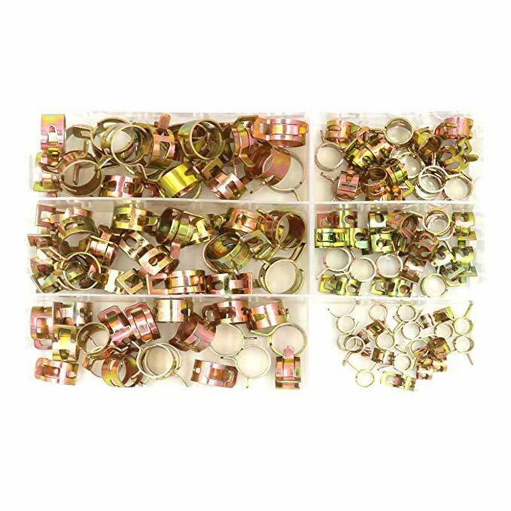 Kit Fuel/Water Hose Spring Clips Strong Hose Clamp Corrosion resistant.replacement Brand New
Kit Fuel/Water Hose Spring Clips Strong Hose Clamp Corrosion resistant.replacement Brand New