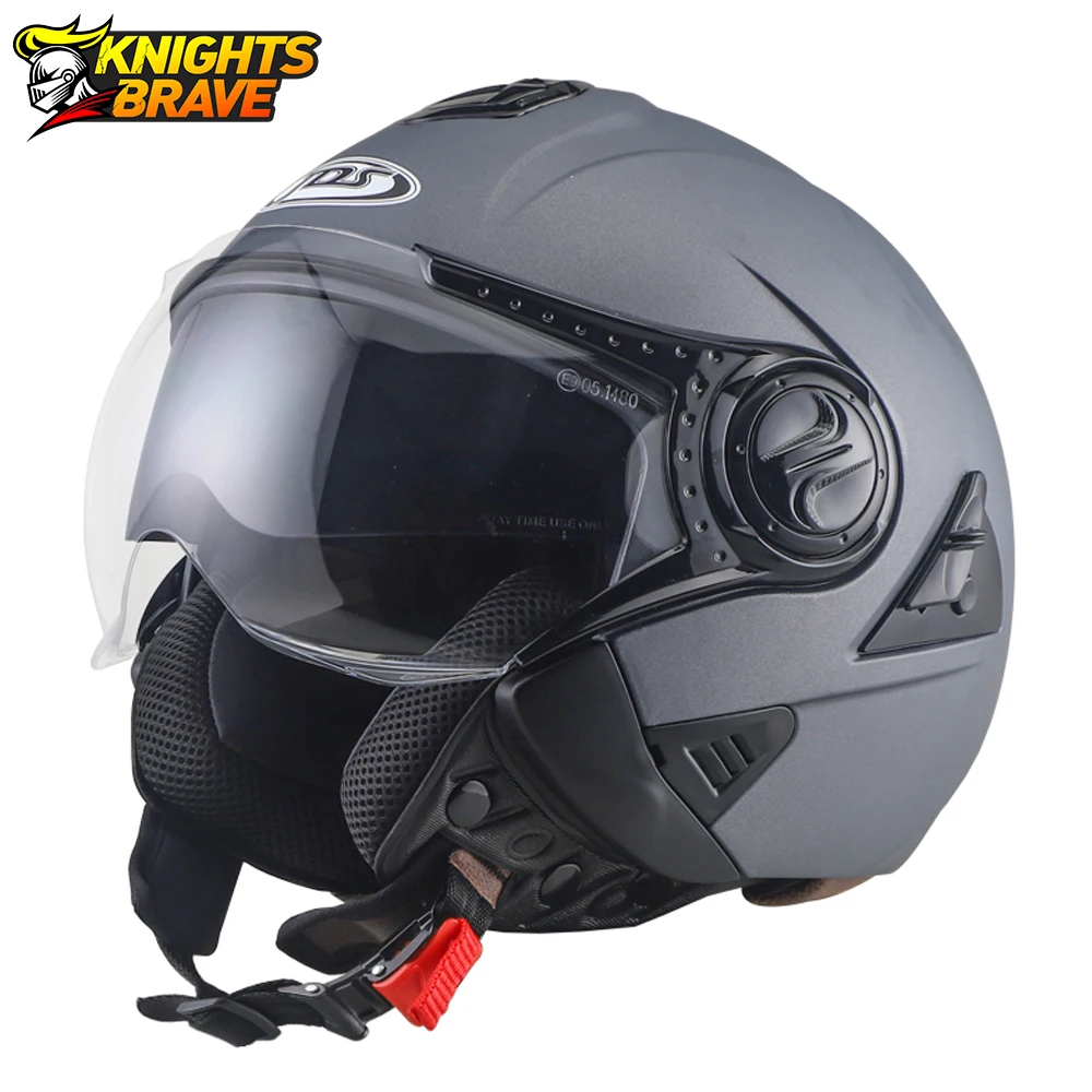 

Мотоциклетный шлем с двойными линзами Casco Moto шлем с открытым лицом для скутера мотоциклетный гоночный шлем Casco винтажный шлем для мужчин и ж...