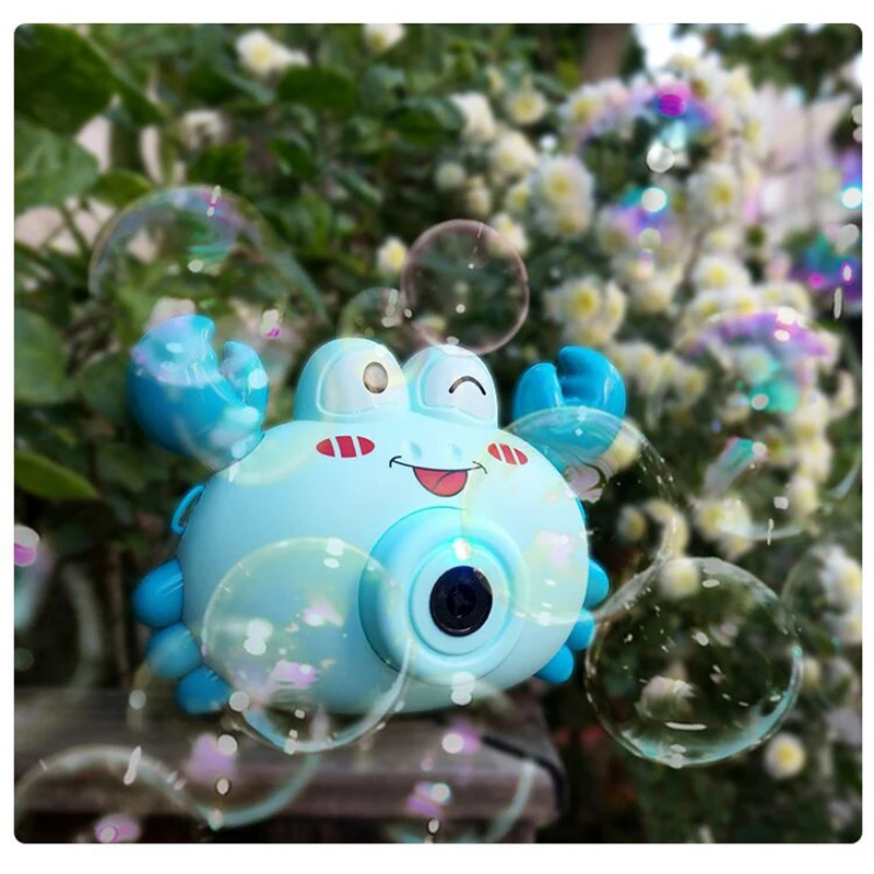 Bubble Maker Crab Camera Toy Automatic Bubble Blower with Music and Light Bubble Machine for Kids Outdoor Activitivy
Bubble Maker Crab Camera Toy Automatic Bubble Blower with Music and Light Bubble Machine for Kids Outdoor Activitivy