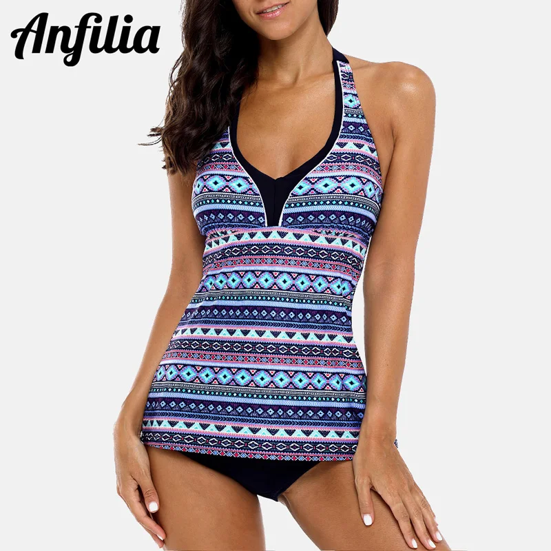 Anfilia Women Tankini Set Two Piece Swimsuit Vintage Floral Printed Swimwear Tie Front Bathing Suit Retro Tankini
Anfilia Women Tankini Set Two Piece Swimsuit Vintage Floral Printed Swimwear Tie Front Bathing Suit Retro Tankini
